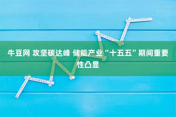 牛豆网 攻坚碳达峰 储能产业“十五五”期间重要性凸显