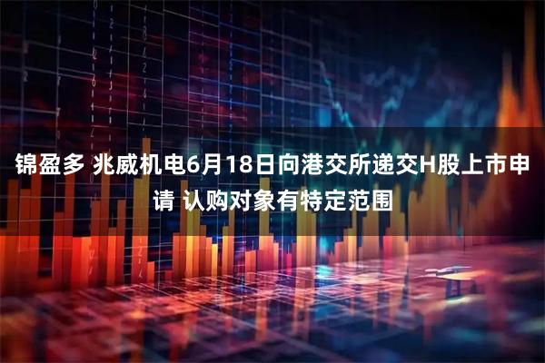 锦盈多 兆威机电6月18日向港交所递交H股上市申请 认购对象有特定范围