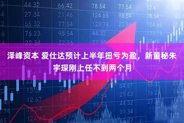 泽峰资本 爱仕达预计上半年扭亏为盈，新董秘朱宇琛刚上任不到两个月